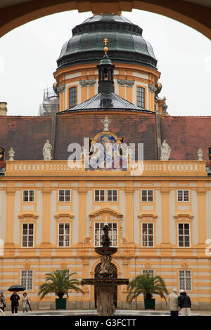 L'Autriche, Basse Autriche, Melk, abbaye, cour intérieure, des prélats Banque D'Images