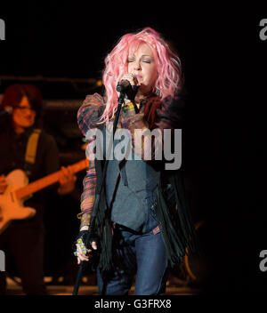 Detroit, MI, USA. 14 mai, 2016. CYNDI LAUPER en prestation au Théâtre du Michigan à Ann Arbor, MI. © Zuma Zuma via le fil/câble/Alamy Live News Banque D'Images