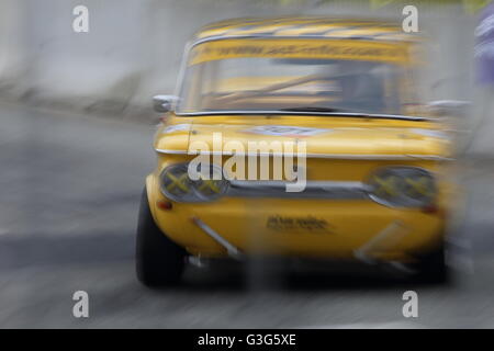 Une NSU TT d'être couru à la voiture de course course classique Aarhus en mai 2016 Banque D'Images