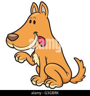 Illustration Vecteur de Cartoon Dog Illustration de Vecteur