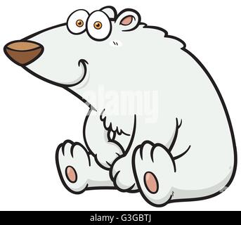 Illustration Vecteur de dessin animé de l'ours polaire Illustration de Vecteur