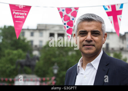 Londres, Royaume-Uni. 12 juin 2016. Sadiq Khan, Maire de Londres, homme politique britannique et membre du Parti du Travail. Banque D'Images