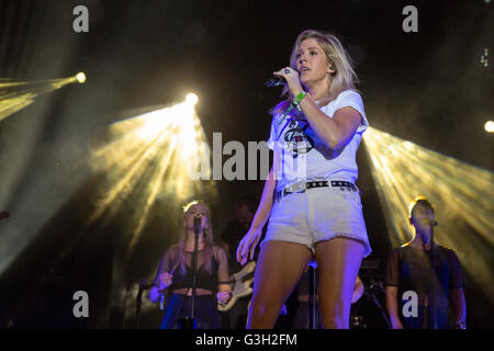 11 juin 2016 - Manchester, New York, États-Unis - Musicien Ellie Goulding effectue live at Great Stage Park au cours de Bonnaroo Music and Arts Festival à Manchester, New Hampshire (crédit Image : © Daniel DeSlover via Zuma sur le fil) Banque D'Images