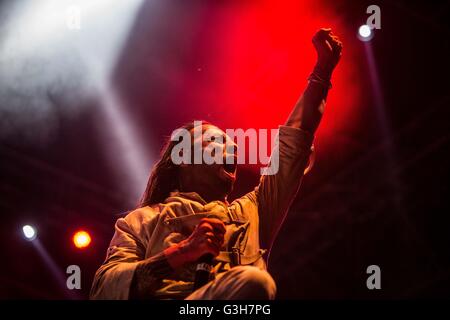 Milan Milan, Italie 24 juin 2016 Lacuna Coil en concert au rugby sound festival crédit : Roberto finizio/ alamy live news Banque D'Images