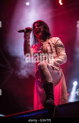 Milan Milan, Italie 24 juin 2016 Lacuna Coil en concert au rugby sound festival crédit : Roberto finizio/ alamy live news Banque D'Images