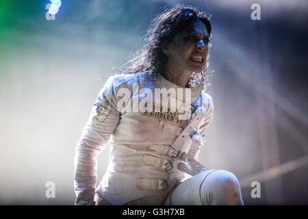 Milan Milan, Italie 24 juin 2016 Lacuna Coil en concert au rugby sound festival crédit : Roberto finizio/ alamy live news Banque D'Images