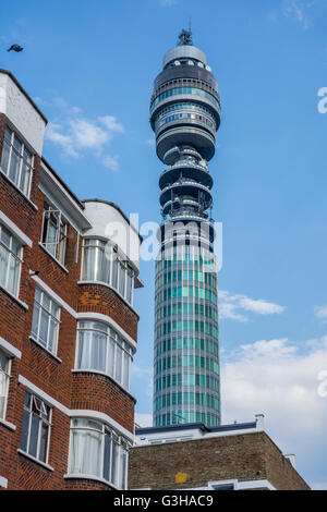 BT Tower, Fitzrovia, Londres, UK Banque D'Images