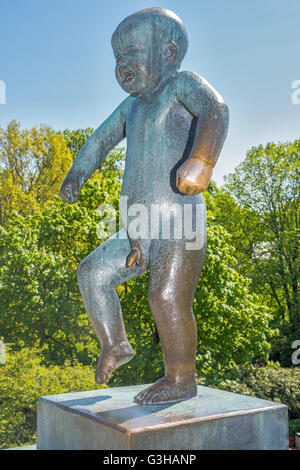 Gustav Vigeland Sculpture Park Oslo Norvège Banque D'Images