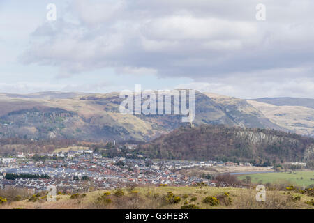 Beau paysage urbain et le Monument National à Wallace au Highland, Scotland Banque D'Images