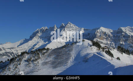 Dents du Midi, Les Crosets, Wallis, Schweiz Banque D'Images