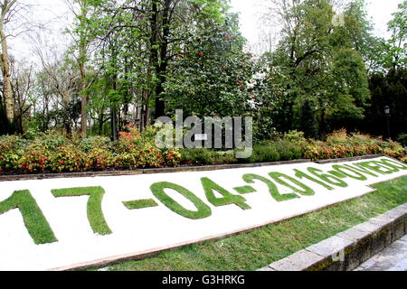 Ce 20e anniversaire de la Journée Internationale des Paysans et lutte des agriculteurs est en cours au milieu d'une situation alarmante en ce qui concerne les droits de l'homme. La Via Campesina appelle toutes ses organisations membres, ses amis et alliés, tous ceux qui croient en une agriculture paysanne et pour la souveraineté alimentaire s'efforcent de mobiliser afin d'exiger l'accès à la terre pour ceux qui la cultivent avec respect, et pour protester contre les assassinats de dirigeants de mouvements paysans - qui constituent des crimes contre l'humanité. (Photo de Mercedes Menendez/RoverImages/P Banque D'Images