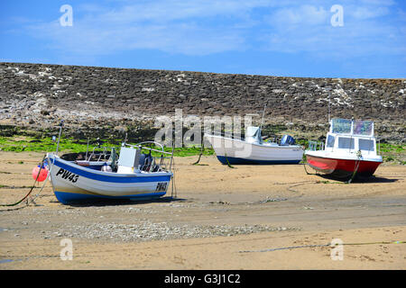 Plage Près de Summerleaze parking long séjour, Bude, Cornwall Banque D'Images