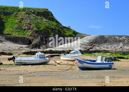 Plage Près de Summerleaze parking long séjour, Bude, Cornwall Banque D'Images