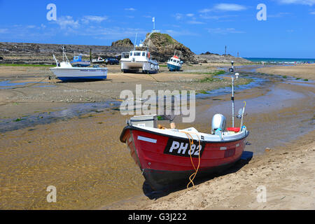 Plage Près de Summerleaze parking long séjour, Bude, Cornwall Banque D'Images