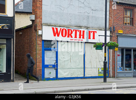 Shop - Peine - fermé et hors des affaires, England UK Banque D'Images