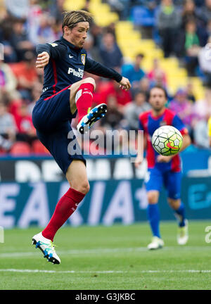 Valence, Espagne. Le 08 mai, 2016. 09 FERNANDO TORRES SANZ de l'Atletico de Madrid au cours de la Liga match entre Levante UD et de l'Atlético de Madrid au Stade Ciutat de Valencia © Jose Miguel Fernandez de Velasco/Pacific Press/Alamy Live News Banque D'Images