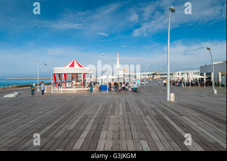 Israël, Tel Aviv, Namal - port - carrousel Banque D'Images