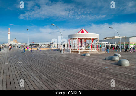 Israël, Tel Aviv, Namal - port - carrousel Banque D'Images