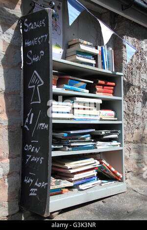 Équitation honnêteté librairie, Château de Hay, Hay-on-Wye, Powys, Pays de Galles, Grande-Bretagne, Royaume-Uni, UK, Europe Banque D'Images