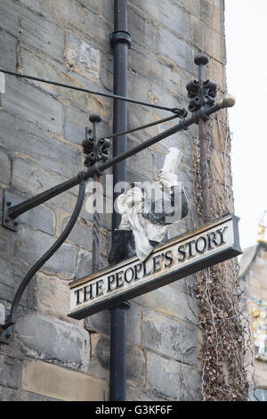 People's Story Museum Signe, High Street, Royal Mile, Édimbourg, Écosse Banque D'Images