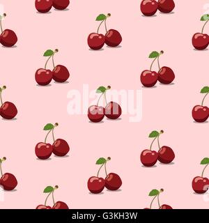 Motif transparent rose cerise, vector Illustration de Vecteur
