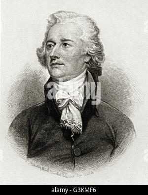 Alexander Hamilton, 1755 o 1757 - 1804 Banque D'Images