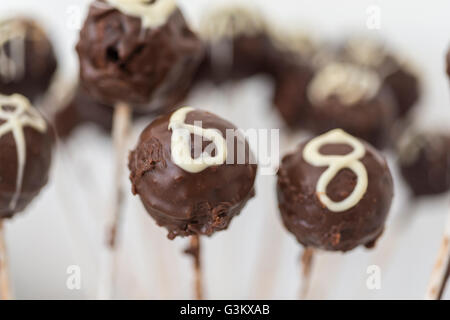 Chocolate cake pops Banque D'Images