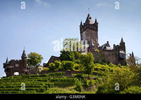 Reichsburg Cochem, Château impérial, Moselle, Rhénanie-Palatinat, PublicGround Banque D'Images