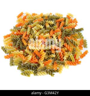 Spirale multicolore macaroni. Close up. Banque D'Images