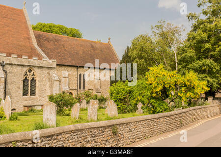 L'église Holy Trinity, High Street, Bosham, West Sussex, England, UK Banque D'Images