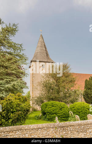 L'église Holy Trinity, High Street, Bosham, West Sussex, England, UK Banque D'Images