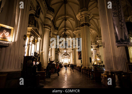 À l'intérieur de la cathédrale de Guadalajara, Jalisco, Mexique Banque D'Images