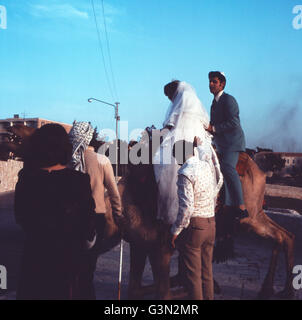 Hochzeit auf dem Ölberg en Israël, années 1970 er Jahre. Un mariage sur le Mont des Oliviers en Israël, années 1970. Banque D'Images