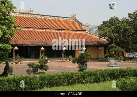 L'une des salles principales de la ville impériale de Hue (Vietnam). Banque D'Images