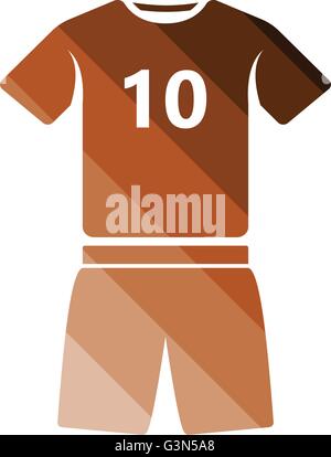 Icône de l'uniforme de football. Télévision couleur design. Vector illustration. Illustration de Vecteur