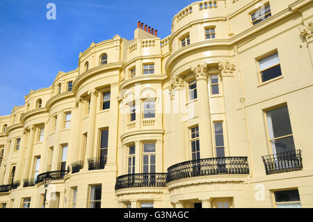 Terrasse du Nouveau-Brunswick, Hove, Brighton & Hove, East Sussex, England, UK Banque D'Images