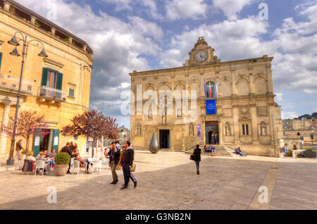 L'Italie, la Basilicate, Matera, Lanfranchi Palace Banque D'Images