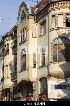 La Serbie, la Voïvodine, Subotica, l'architecture Art Nouveau, Banque D'Images