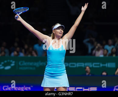 Singapour, Singapour - le 27 octobre : Maria Sharapova en action lors de la finale de l'ATA 2015 Banque D'Images