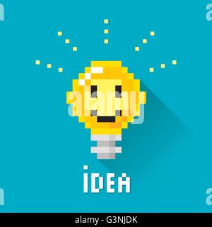Illustration vecteur de grande idée pour pixel art design Illustration de Vecteur