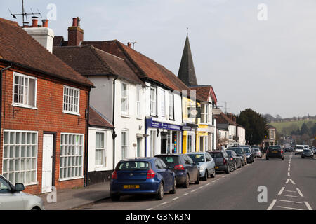 High street, Stockbridge Stockbridge, Hampshire, Angleterre, Royaume-Uni, Europe Banque D'Images