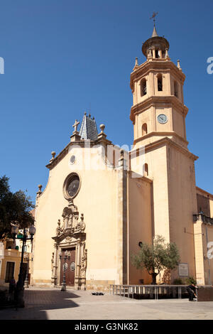 Església de Santa Maria church, Arenys de Mar, Comarca del Maresme, Costa del Maresme, en Catalogne, Espagne, Europe, PublicGround Banque D'Images