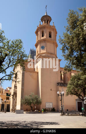 Església de Santa Maria church, Arenys de Mar, Comarca del Maresme, Costa del Maresme, en Catalogne, Espagne, Europe, PublicGround Banque D'Images