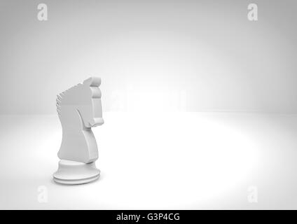 Chess knight / 3D render of chess piece Banque D'Images