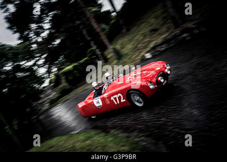 1947 Cisitalia Nuvolari Spyder 202 mm à Mille Miglia en Italie, 2016 Banque D'Images