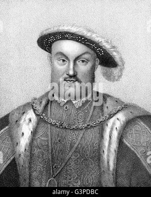 Henry VIII, roi d'Angleterre, 1491-1547 Banque D'Images