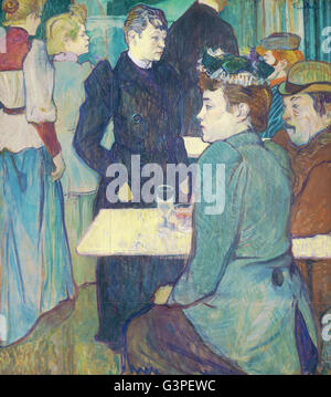 Henri de Toulouse-Lautrec - un coin du Moulin de la Galette - National Gallery of Art, Washington DC Banque D'Images