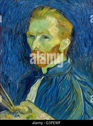 Vincent van Gogh - Autoportrait - National Gallery of Art, Washington DC Banque D'Images