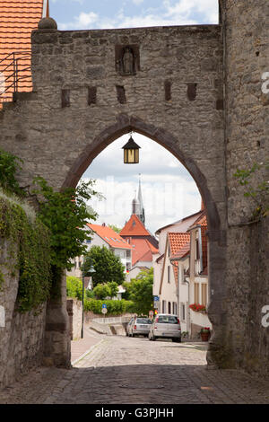 Sacktor, Saxon Gate, Warburg, Rhénanie du Nord-Westphalie, PublicGround Banque D'Images