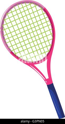 Raquette de tennis avec cadre illustrations rose Illustration de Vecteur